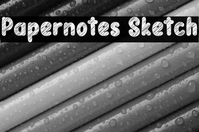 Papernotes Sketch Font examples
