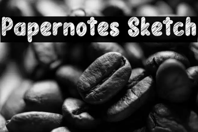 Papernotes Sketch Font examples