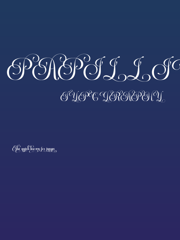 Papillion Swashed PERSONAL Regular Poster