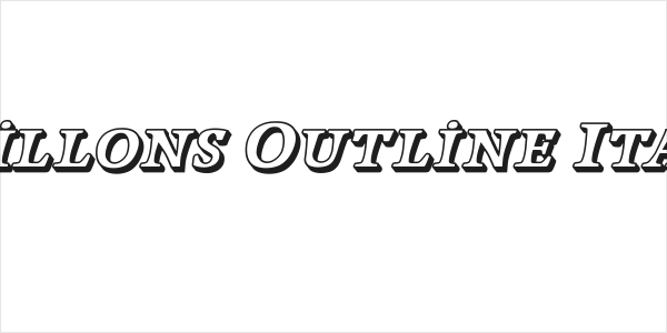 Papillons Outline Italic Logo