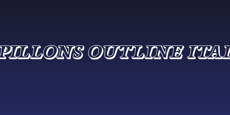 Papillons Outline Italic Social Header