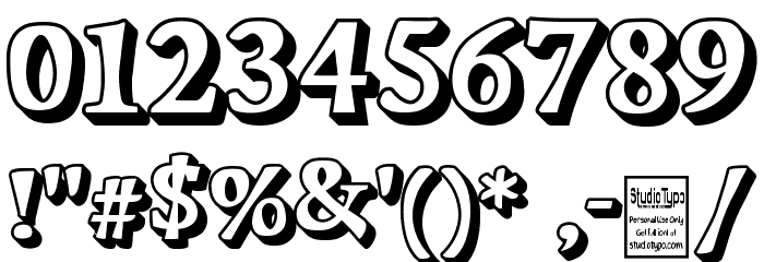Papillons Outline Font OTHER CHARS