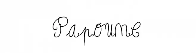 Papoune  Frei Schriftart Herunterladen