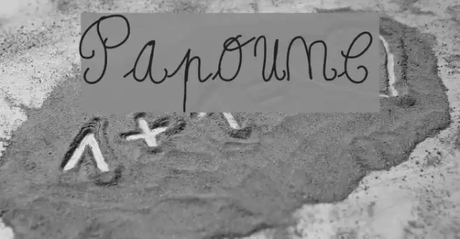 Papoune Font examples