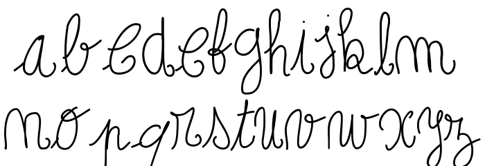 Papoune Font LOWERCASE