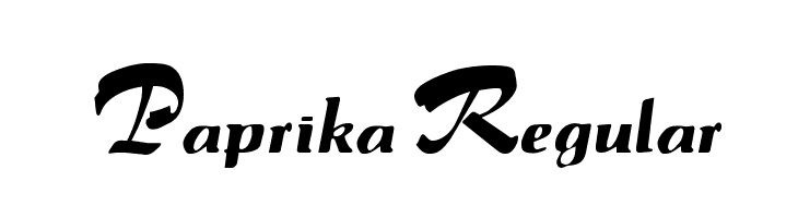 Paprika Regular  नि: शुल्क फ़ॉन्ट्स डाउनलोड