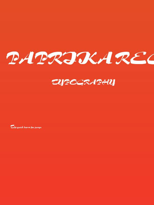 Paprika Regular Poster