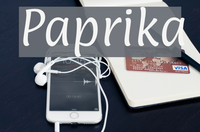 Paprika Font examples
