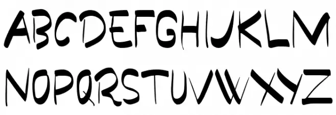 Papua Demo Schriftart Groß