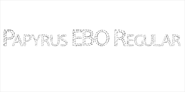 Papyrus EBO Regular Logo