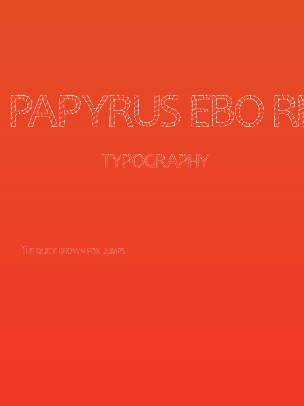 Papyrus EBO Regular Poster