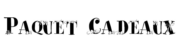 Paquet Cadeaux  Frei Schriftart Herunterladen