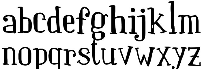 Paquita フォント 小文字