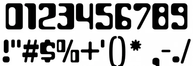 ParaAminobenzoic-Regular Font OTHER CHARS