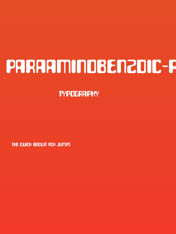 ParaAminobenzoic-Regular Poster