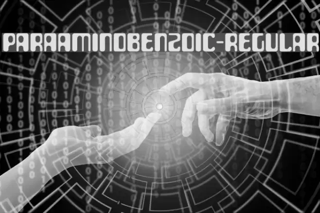 ParaAminobenzoic-Regular Font examples