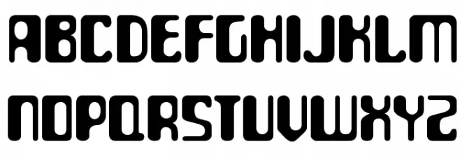 ParaAminobenzoic-Regular फ़ॉन्ट लोअरकेस