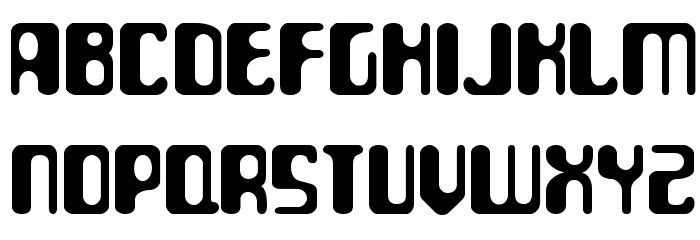 ParaAminobenzoic Font LOWERCASE
