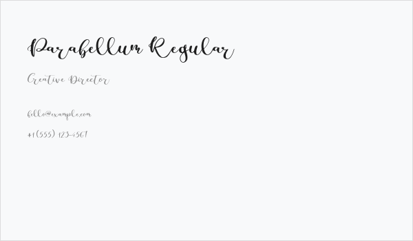 Parabellum Regular Business Card