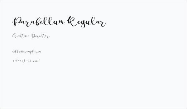 Parabellum Regular Business Card