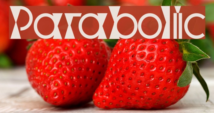 Parabolic Font examples