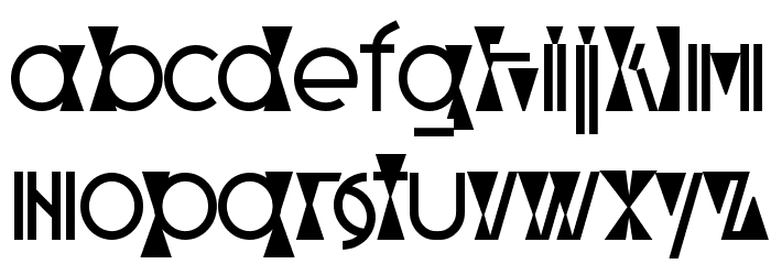 Parabolic Font LOWERCASE