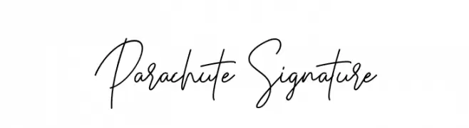 Parachute Signature  Free Fonts Download
