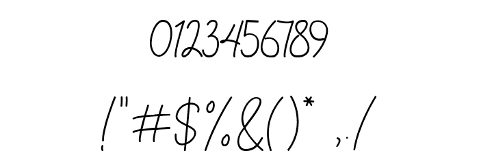 Parachute Signature Font OTHER CHARS