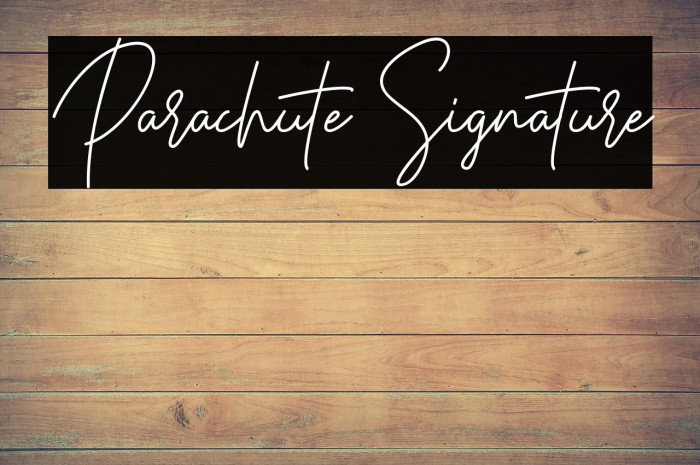 Parachute Signature Example 1