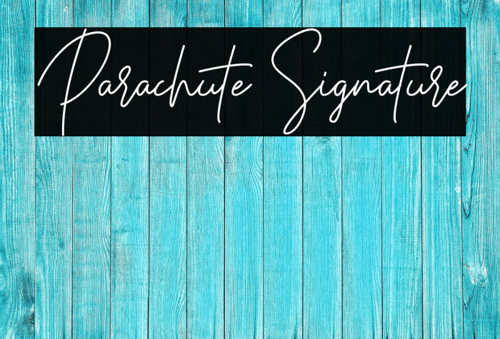 Parachute Signature Example 3