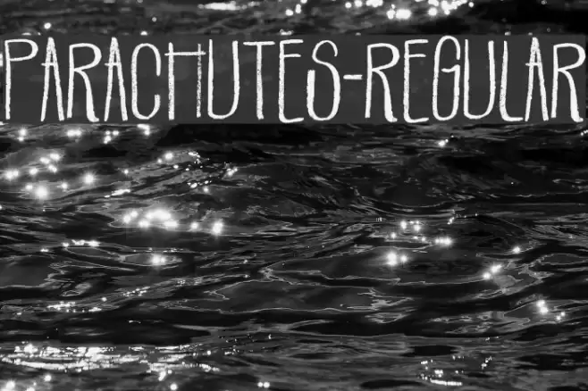 Parachutes-Regular Font examples