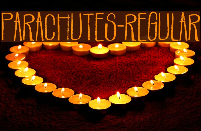 Parachutes-Regular Font examples