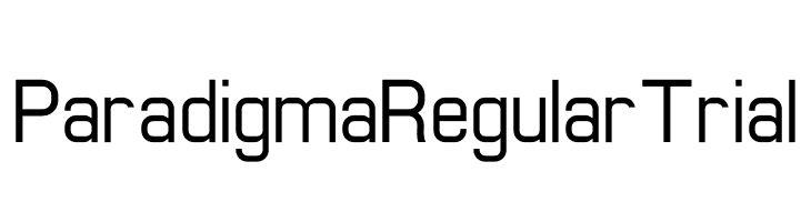 Paradigma Regular Trial  font caratteri gratis
