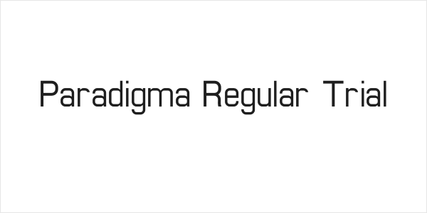 Paradigma Regular Trial Logo