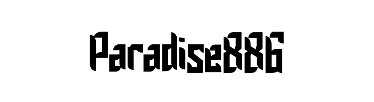 Paradise 886  Frei Schriftart Herunterladen