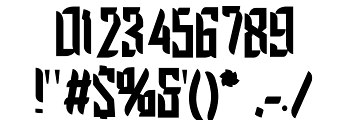 Paradise 886 Font OTHER CHARS
