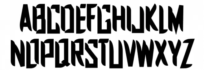 Paradise 886 Schriftart Groß