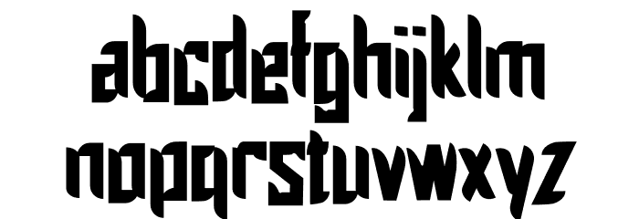 Paradise 886 Font LOWERCASE