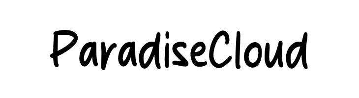 Paradise Cloud  font caratteri gratis