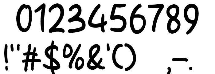 Paradise Cloud Font OTHER CHARS