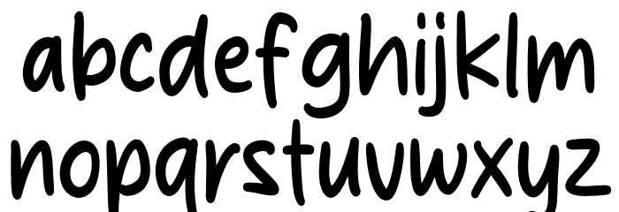 Paradise Cloud Font LOWERCASE