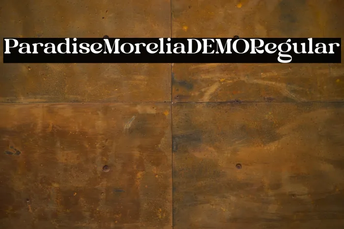 Paradise MoreliaDEMO Regular Example 2