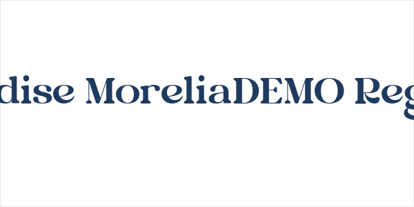 Paradise MoreliaDEMO Regular Logo