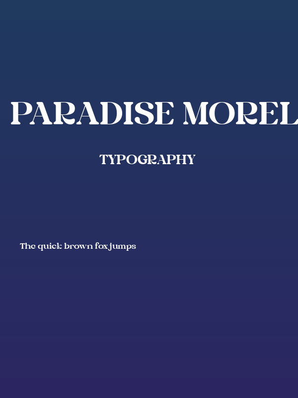Paradise MoreliaDEMO Regular Poster