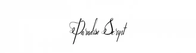 Paradise Script  免费字体下载