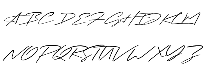 Paradise Signature Fuentes MAYÚSCULAS