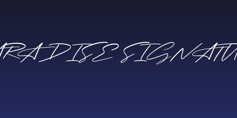 Paradise Signature Social Header