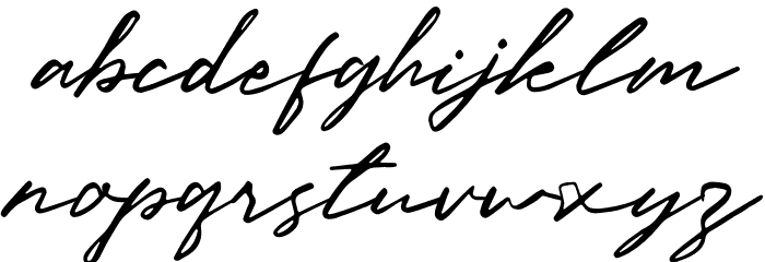 Paradise Signature Fuentes MINÚSCULAS