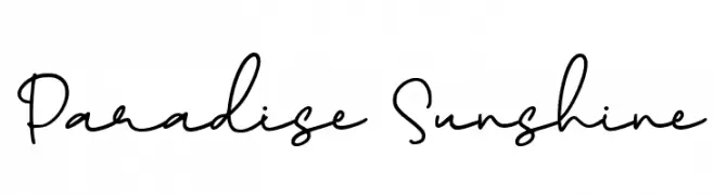 Paradise Sunshine フォント