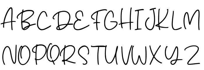 Paradise Sunshine Caratteri MAIUSCOLE